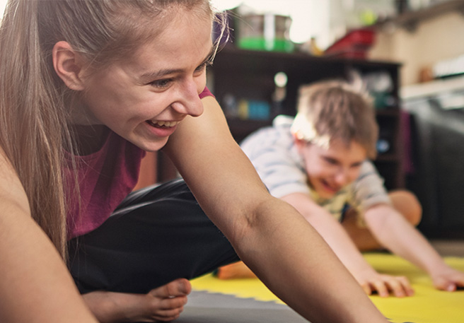 Cinco ejercicios para practicar en familia