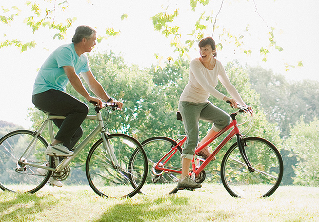 Los beneficios de montar en bicicleta