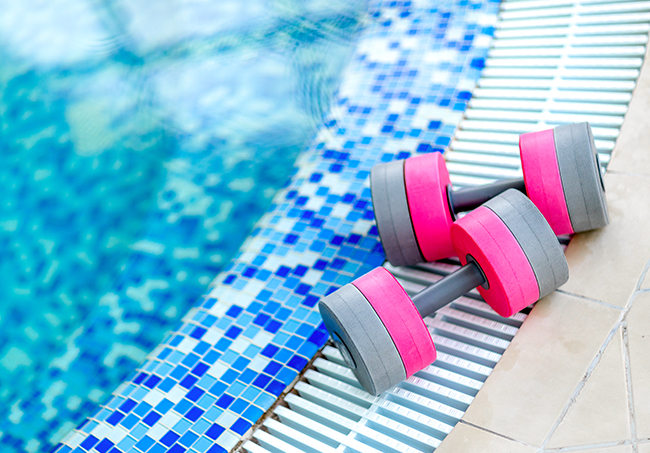 Aquagym para ejercitar piernas