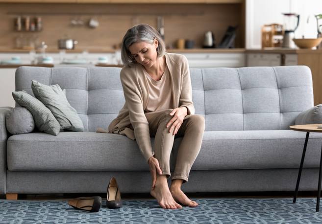 Piernas pesadas al final del día